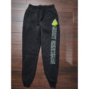 "Merry Grinchmas" Juniors Girls Size XS 1 Black Joggers The Grinch Christmas